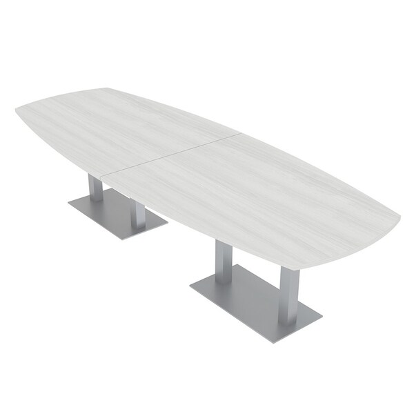 45 in W, 145 in L, 29 in H, Engineered Wood Top, White